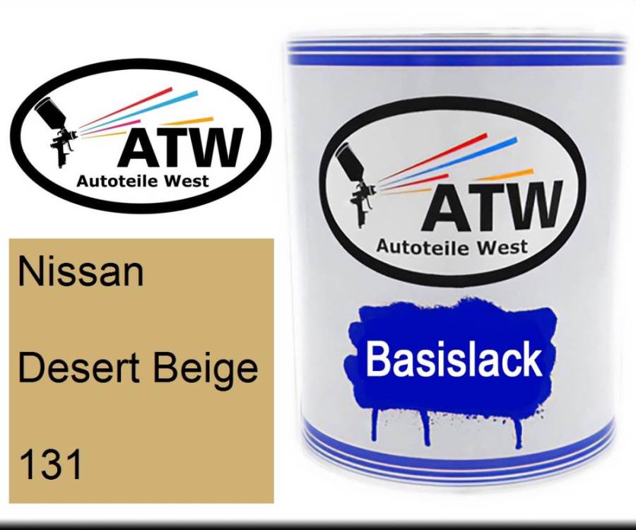 Nissan, Desert Beige, 131: 1L Lackdose, von ATW Autoteile West.